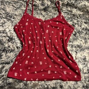 Wild Fable Burgundy Floral Camisole